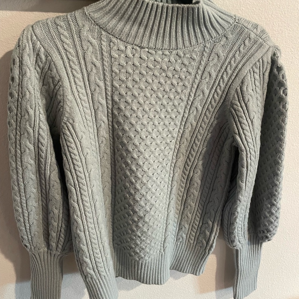 Industry Cozy Knit Sweater in Soft Blue Size XS